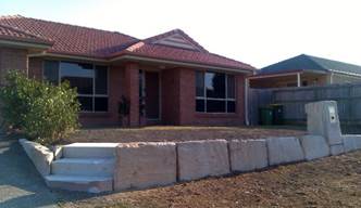 Colin And Susan's Sandstone Rockwall